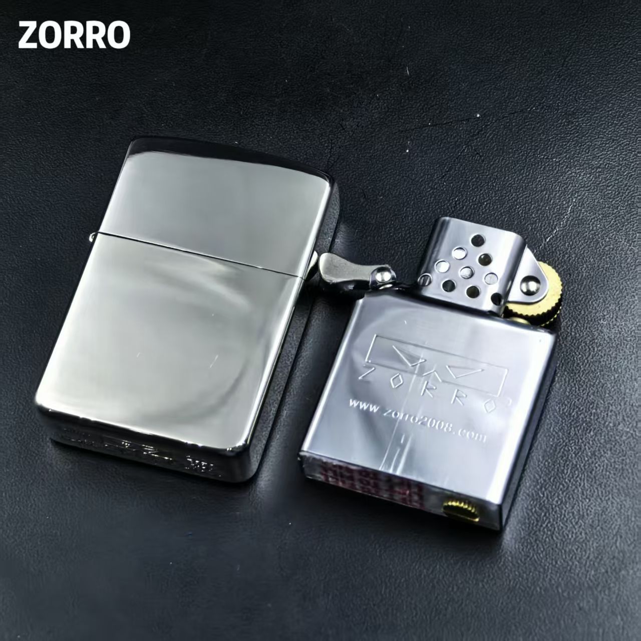 Lighter Insert Zippo - ZORRO nieuwe 910S nikkelzilver 1941 brandstofaansteker,