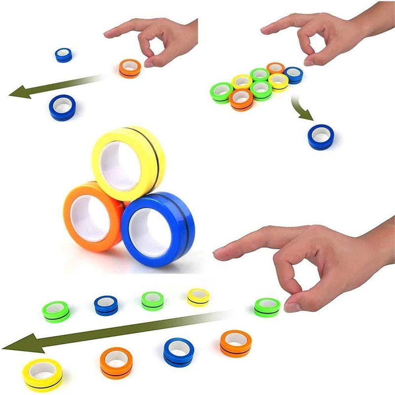 3PCS Vingertop Magnetische Rin - Fidget Spinner Bearing recensie en prijs