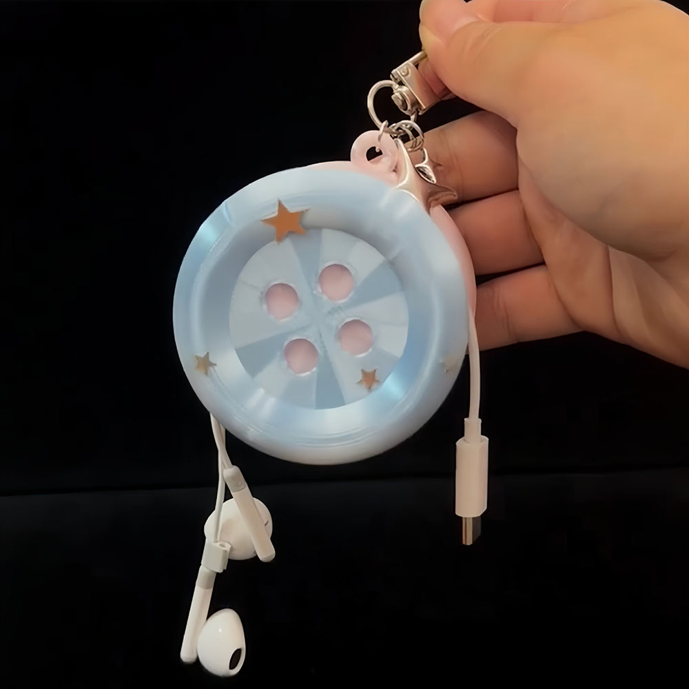 Schattige kabeloproller sleute - Cable Winder Keychain recensie en prijs