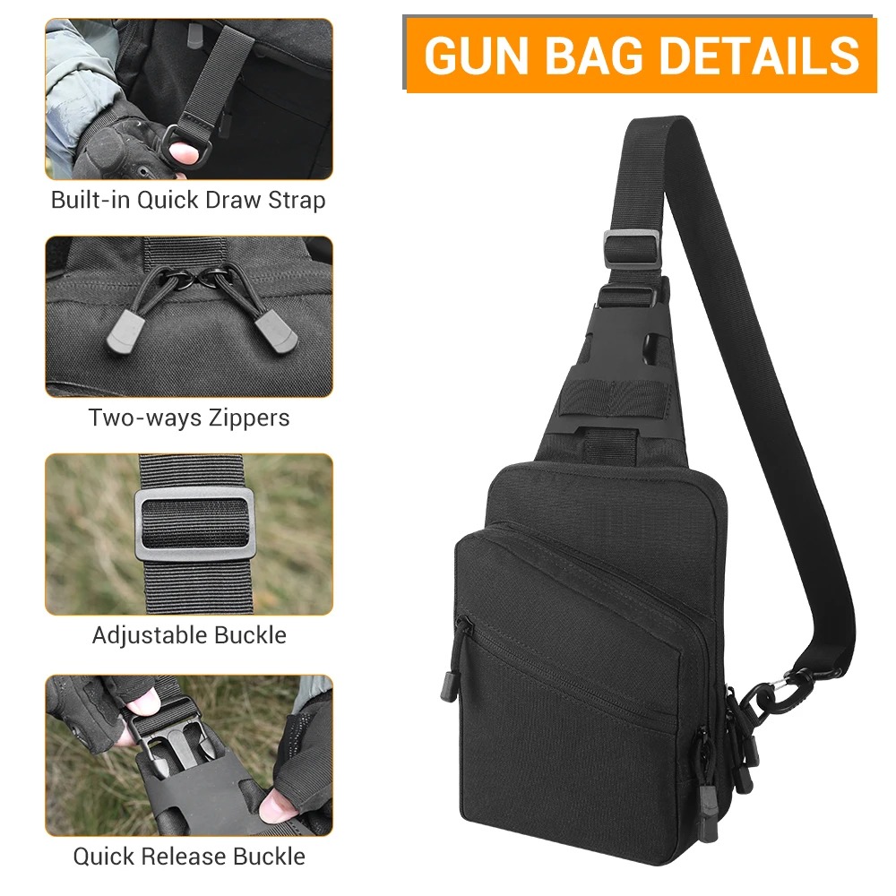 Tactische pistooltas, verborge - Edc Concealed Carry Bag recensie en prijs