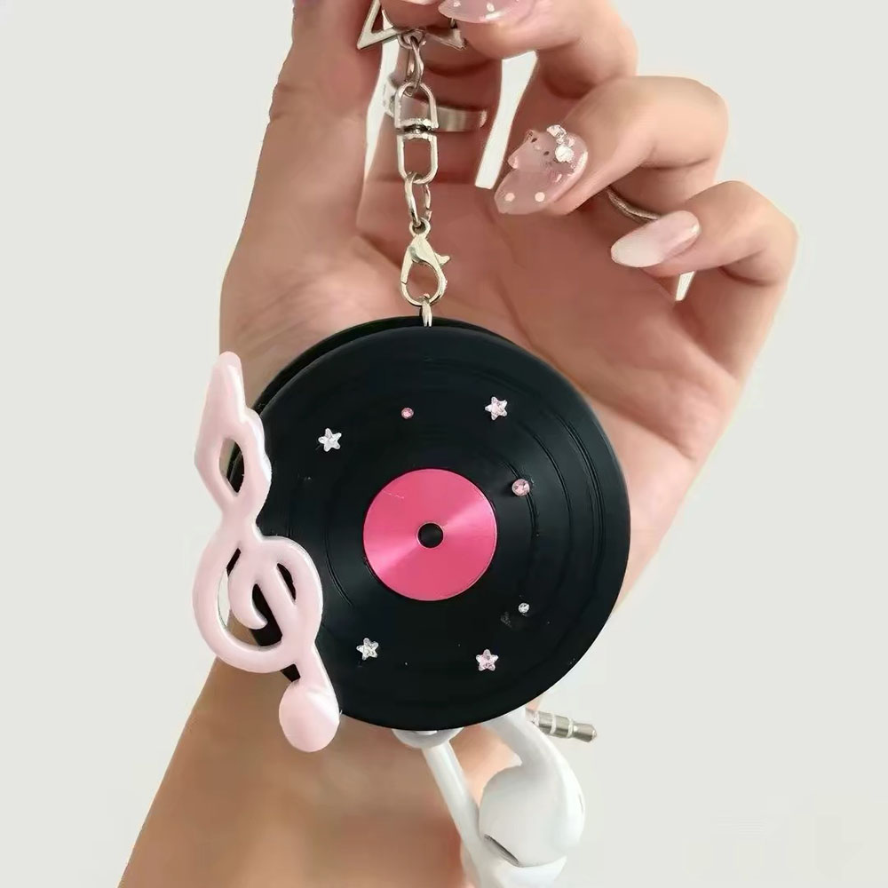 Kawaii vinylplaten-kabeloproll - Cable Winder Keychain recensie en prijs